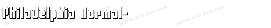 Philadelphia Normal字体转换